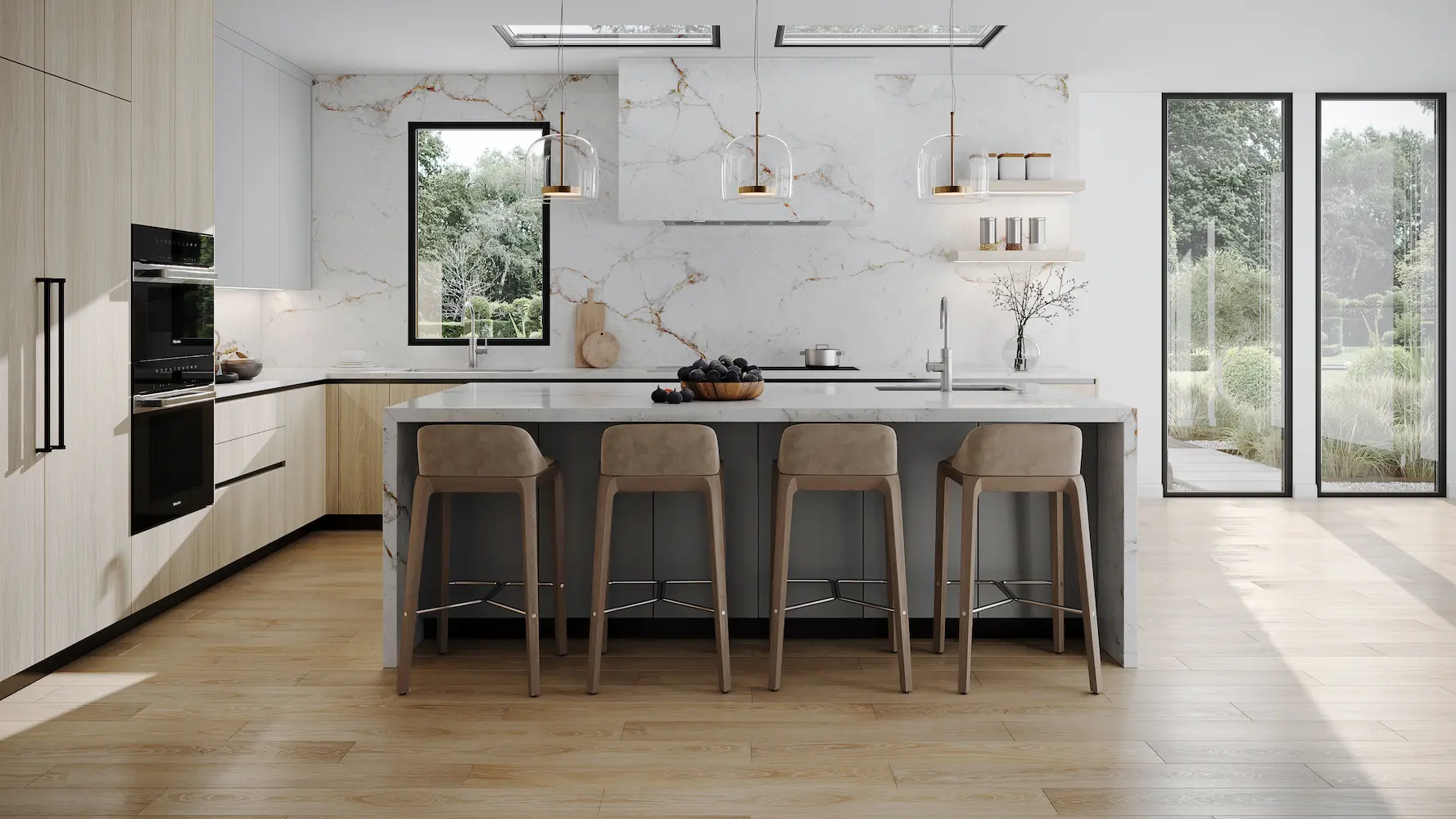 Marble Serenity Kitchen, interior detail