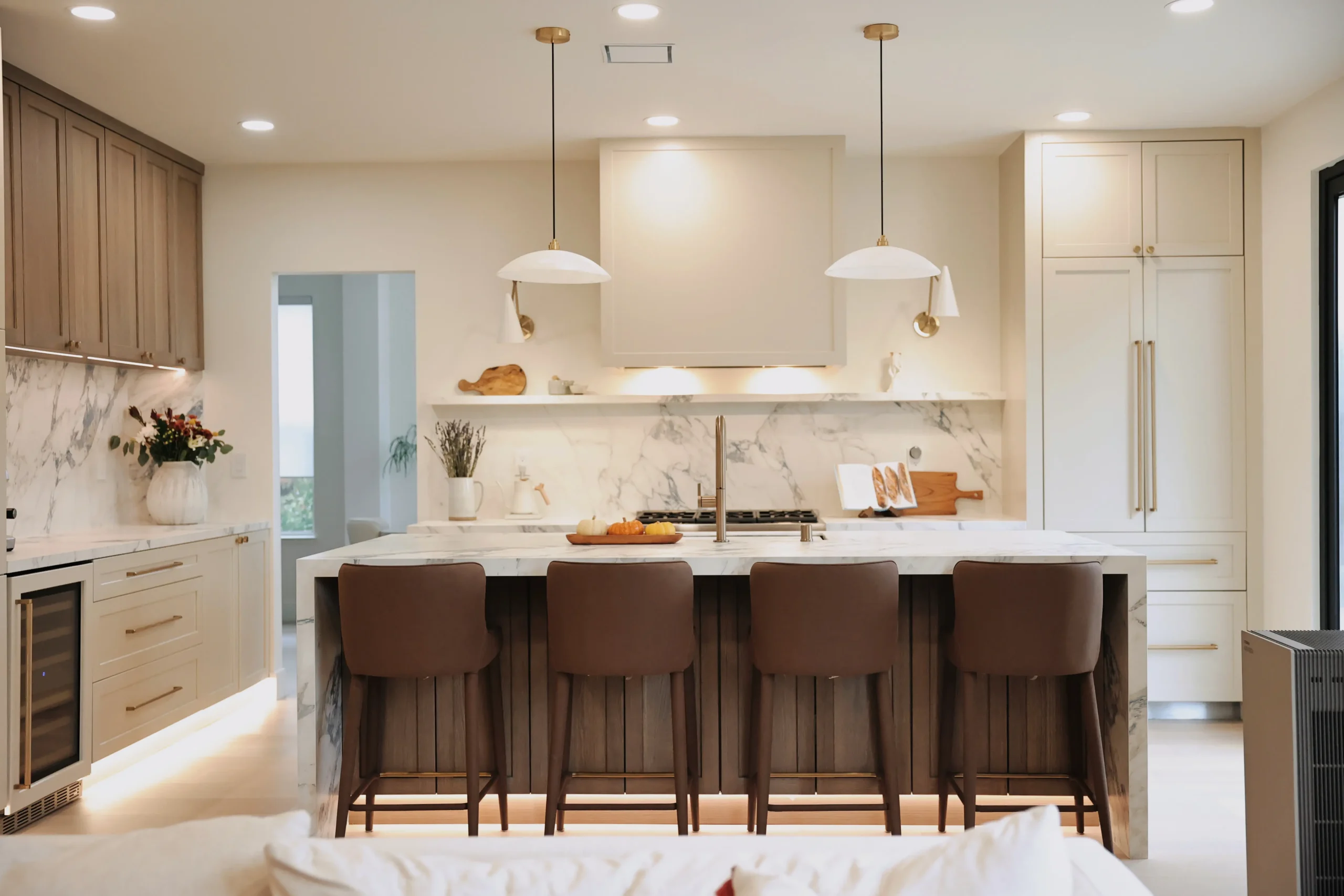 Warm, elegant, and timeless kitchen style